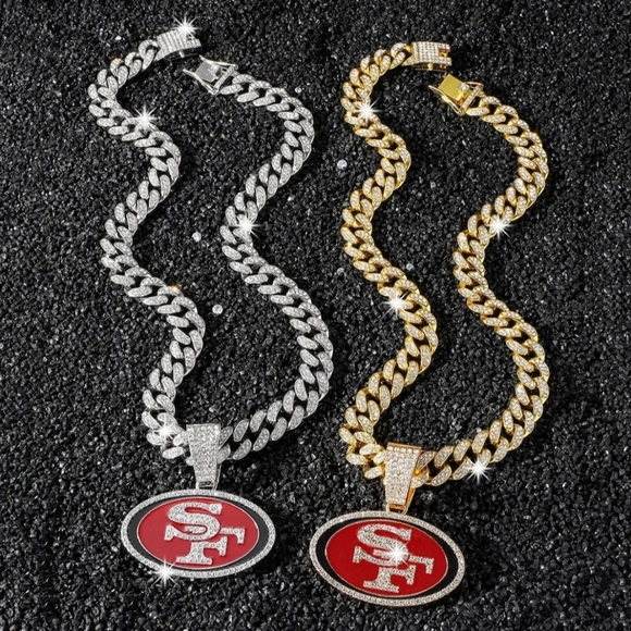 San Fransisco 49 ers football iced Chain 20